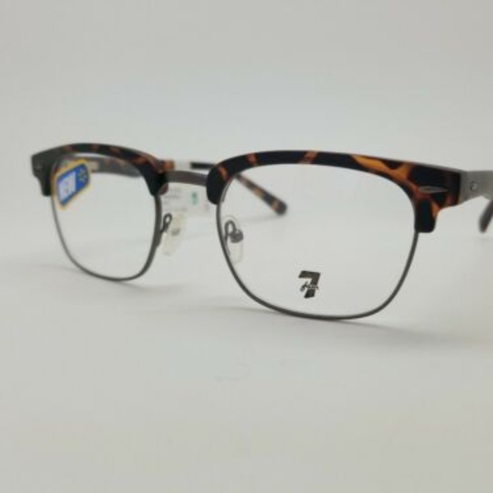 7 FOR ALL MANKIND Eyeglass Frames Lakewood Tortoise 53-21-145